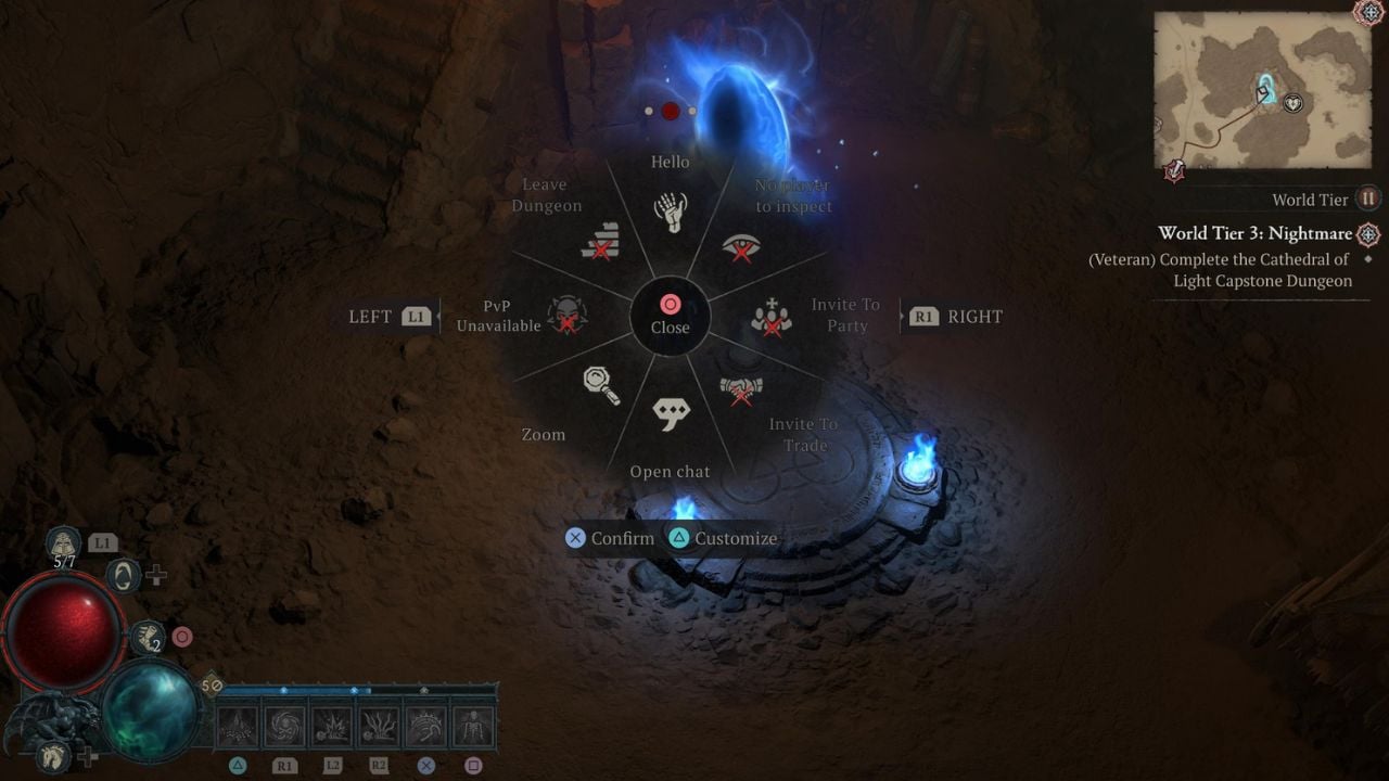 mark for blood shown as unavailable outside of pvp zones in diablo 4