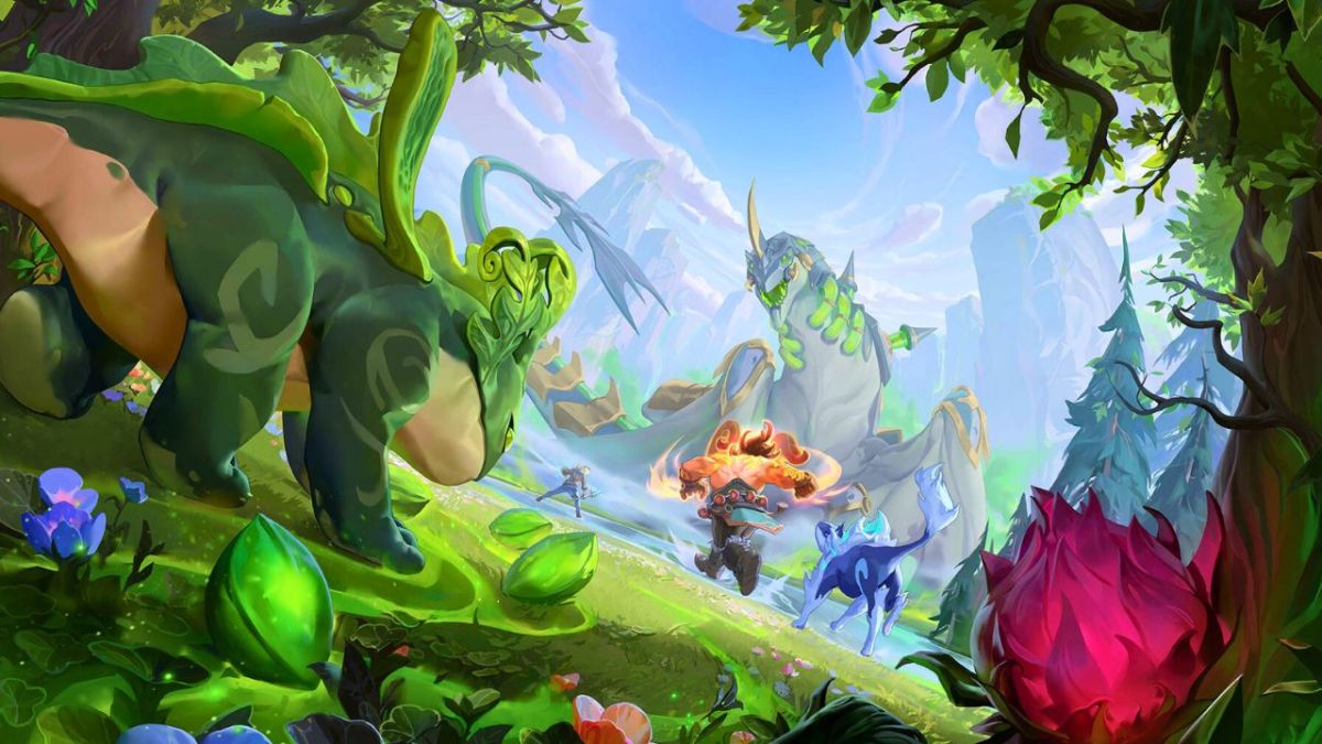 Dinosaurs and jungle plants in League of Legends