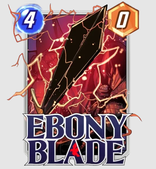 Ebony Blade in Marvel Snap.