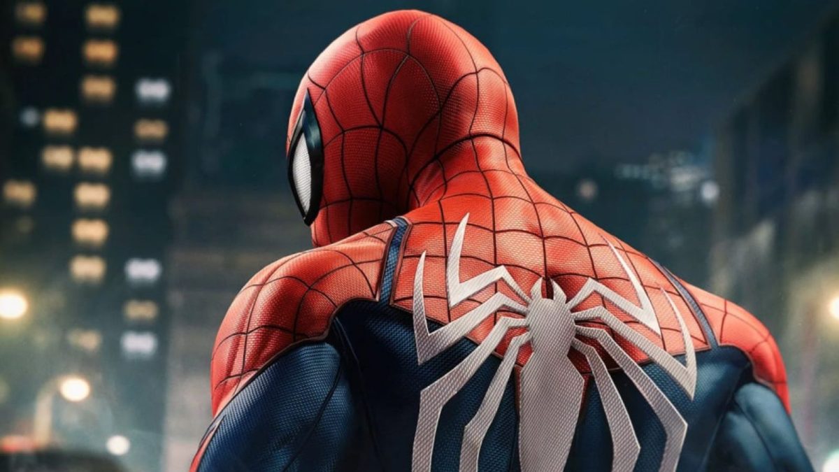 a shot of spiderman's back in spider-man 2