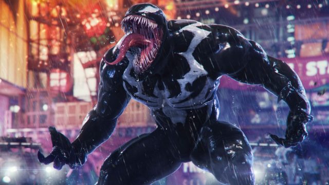 venom in action in spider-man 2