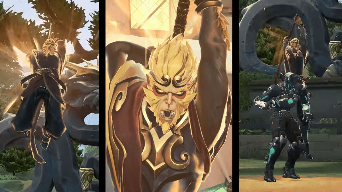 Sun Wukong as he appears in the VALORANT finisher effect.