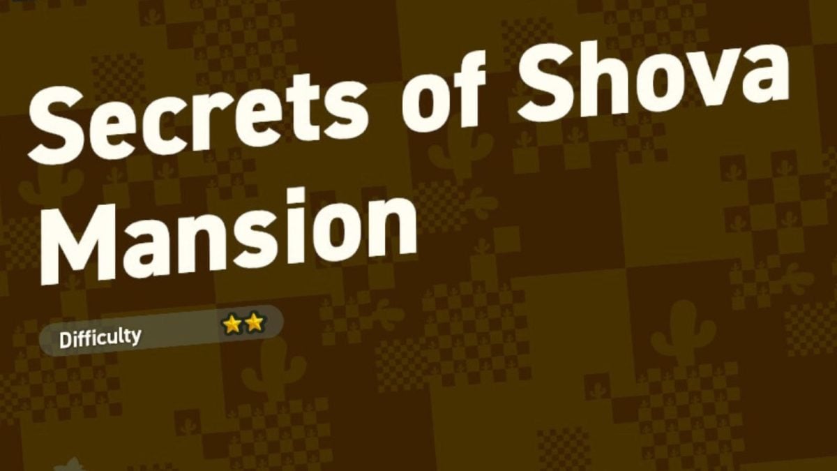 secrets of shova mansion level title in super mario wonder