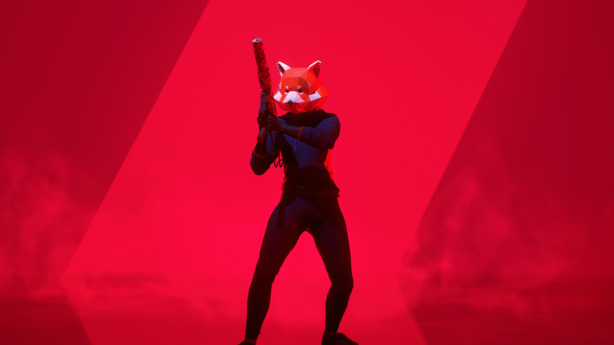 Light class character with a Fox mask and a submachine gun in THE FINALS.