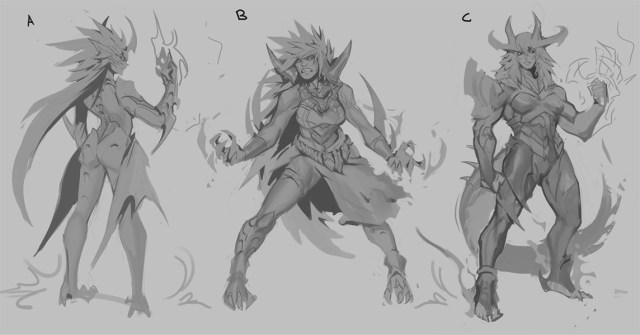Drawings of Shyvana VGU's concepts.
