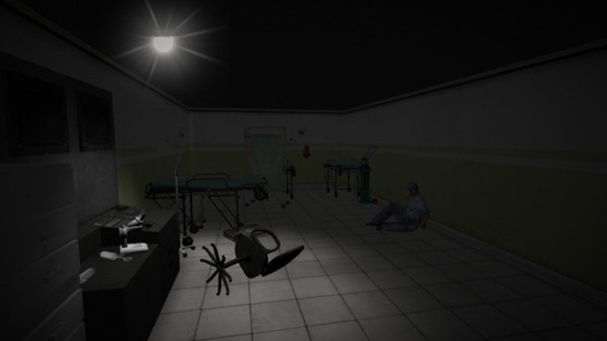 Hospital room inside SCP Containment Breach - 049 lair