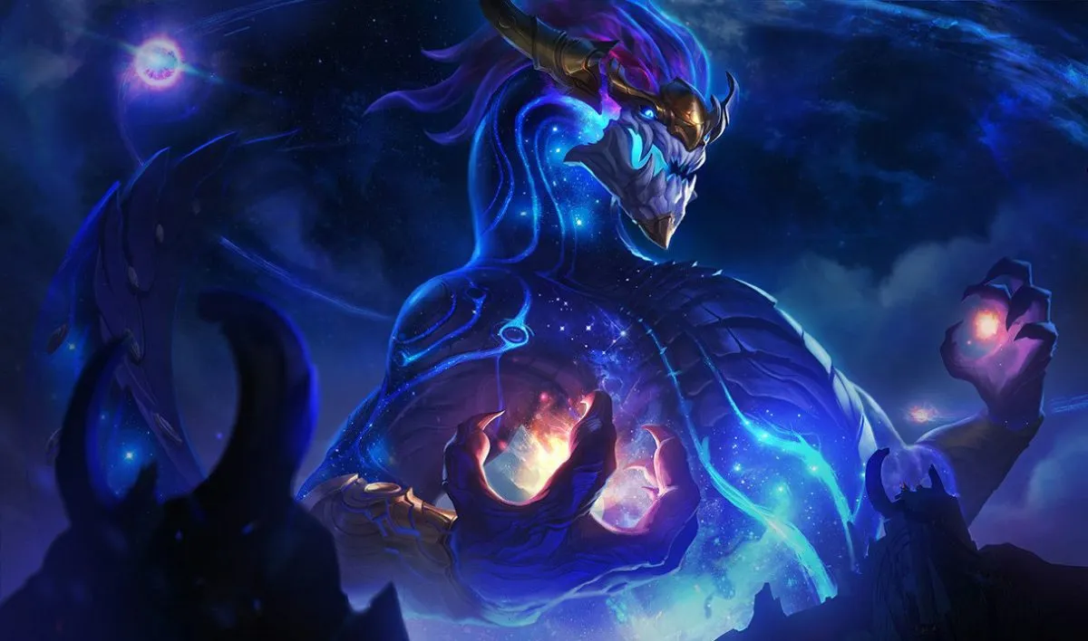 Aurelion Sol's splash art in League of Legends