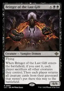 Bringer of the Last Gift is a Vampire Demon from LCI that can alter the game.
