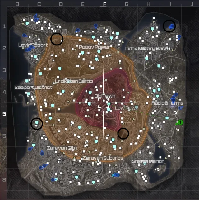 Chess piece locations for the vault in MWZ
