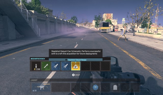 A screenshot of an inventory in MW3 Zombies with a Schematic inside.
