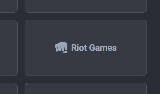 Tracker.gg Riot Games logo for sign in