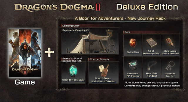 List of perks players get from buying Dragon's Dogma 2 Deluxe Edition.
