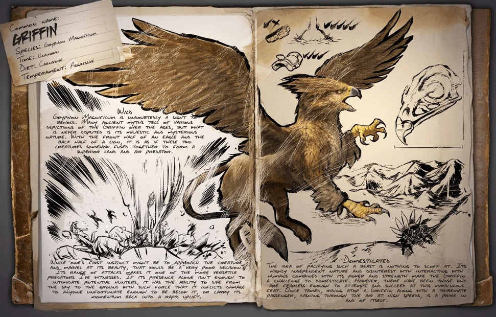 A Griffin dossier in Ark: Survival Evolved