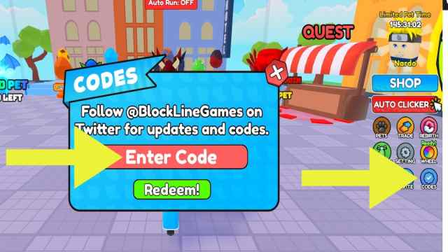 How to redeem codes in Motorcycle Race