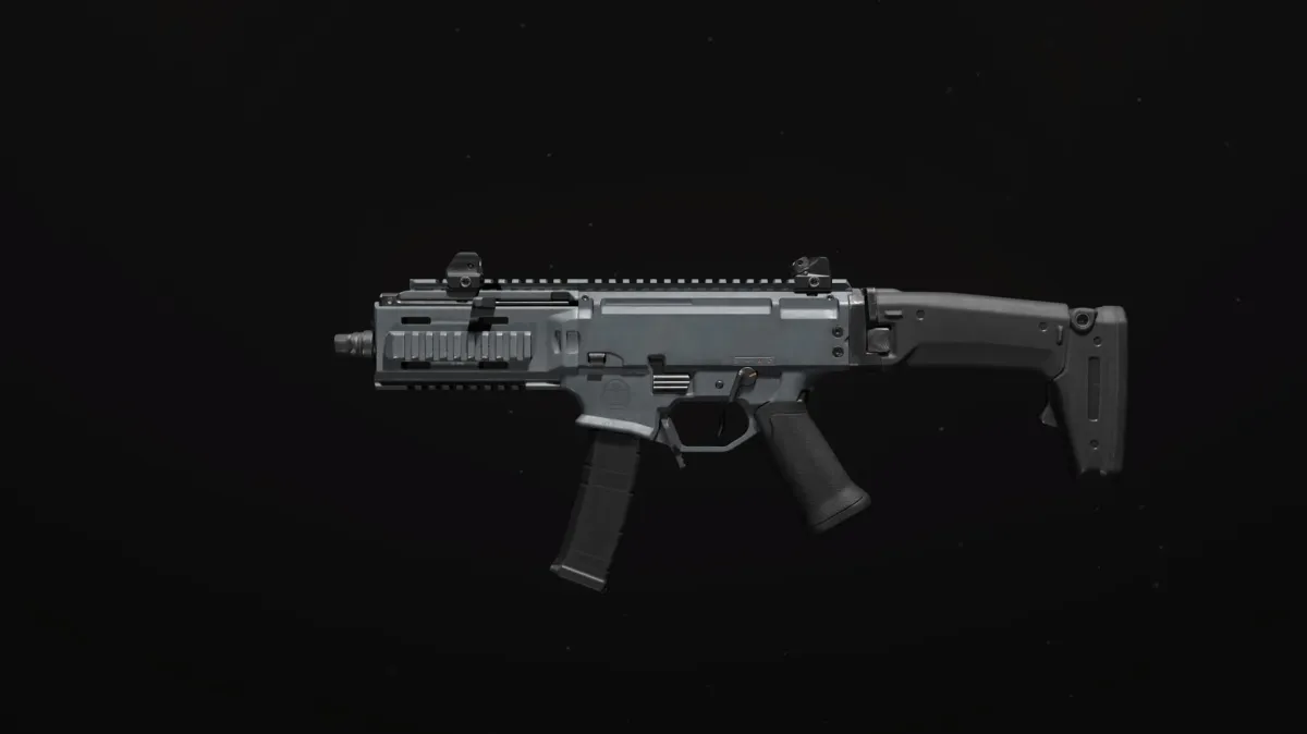 A screenshot of the Rival-9 SMG in-game in MW3.