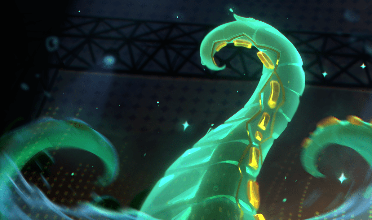 Illaoi tentacles from League of Legends and Teamfight Tactics Set 10