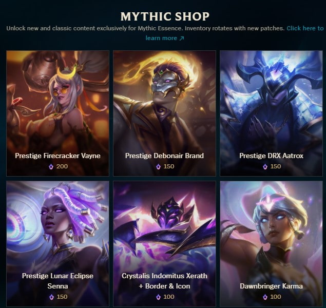 Everything in LoL’s Mythic Shop this month (July 2024)