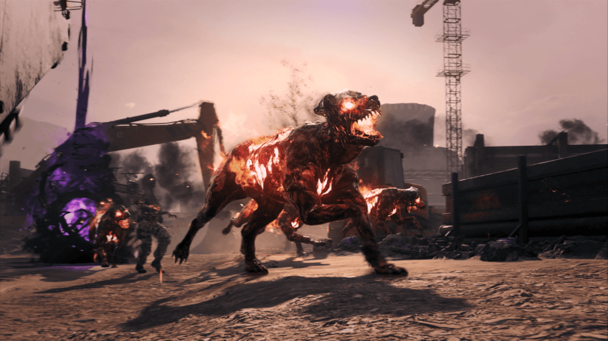 A pack of Hellhounds running in MW3.