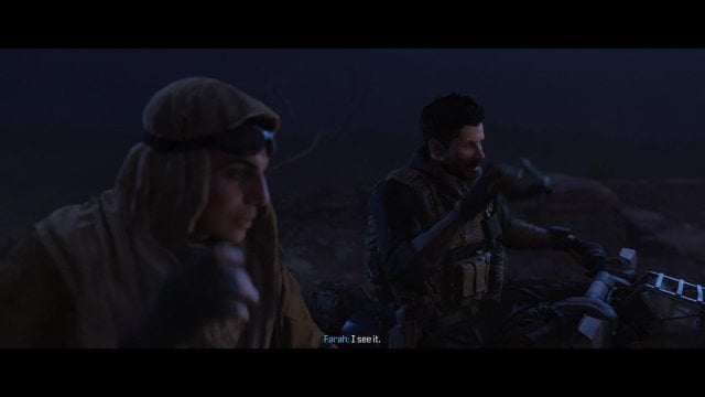 Alex and Farah cutscene for Crash Site mission in MW3