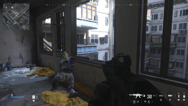 MW3 Highrise mission: ninth floor window to balcony