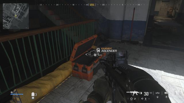 MW3 Highrise mission: Ascender location on eleventh floor