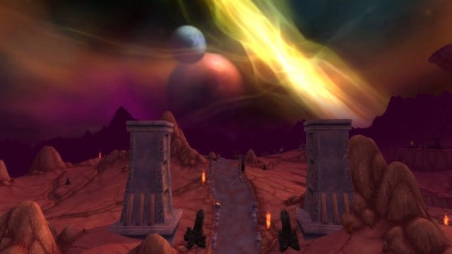 A landscape of Outland from World of Warcraft