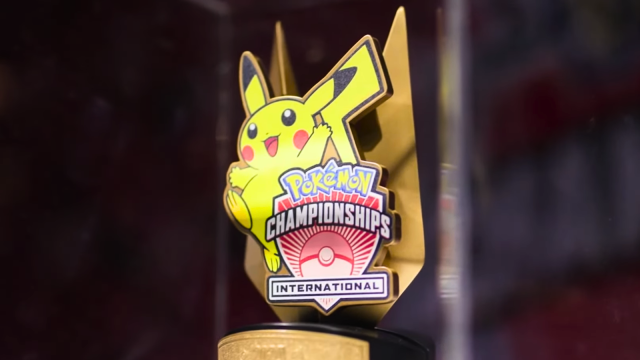 Pikachu trophy at the Pokémon Latin America International Championships.