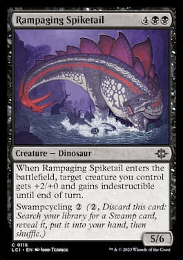 Rampaging Spiketail common creature from Lost Caverns of Ixalan