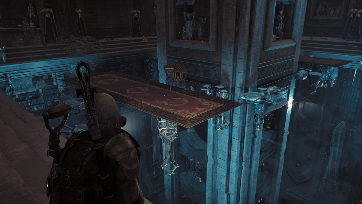 The mirror room in Glistering Cloister from Remnant 2.