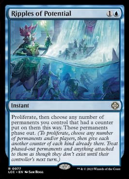 Merfolk traveling through water to large building with waterfall