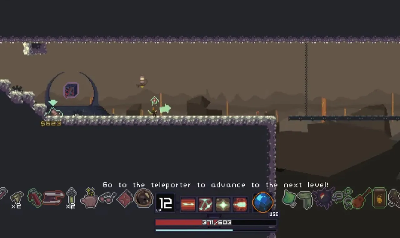 There is a shot of the player finding the artifact on the altar.