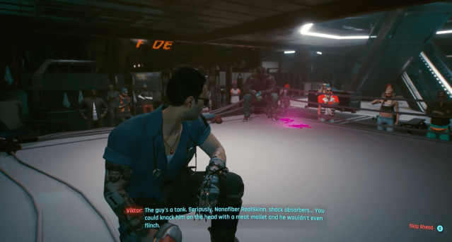 Razor talks to you at the end of the Beat on the Brat quest in Cyberpunk 2077.