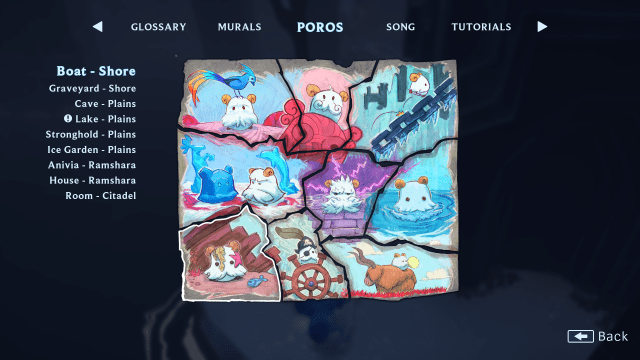 The final drawing with all poros you can find in Song of Nunu