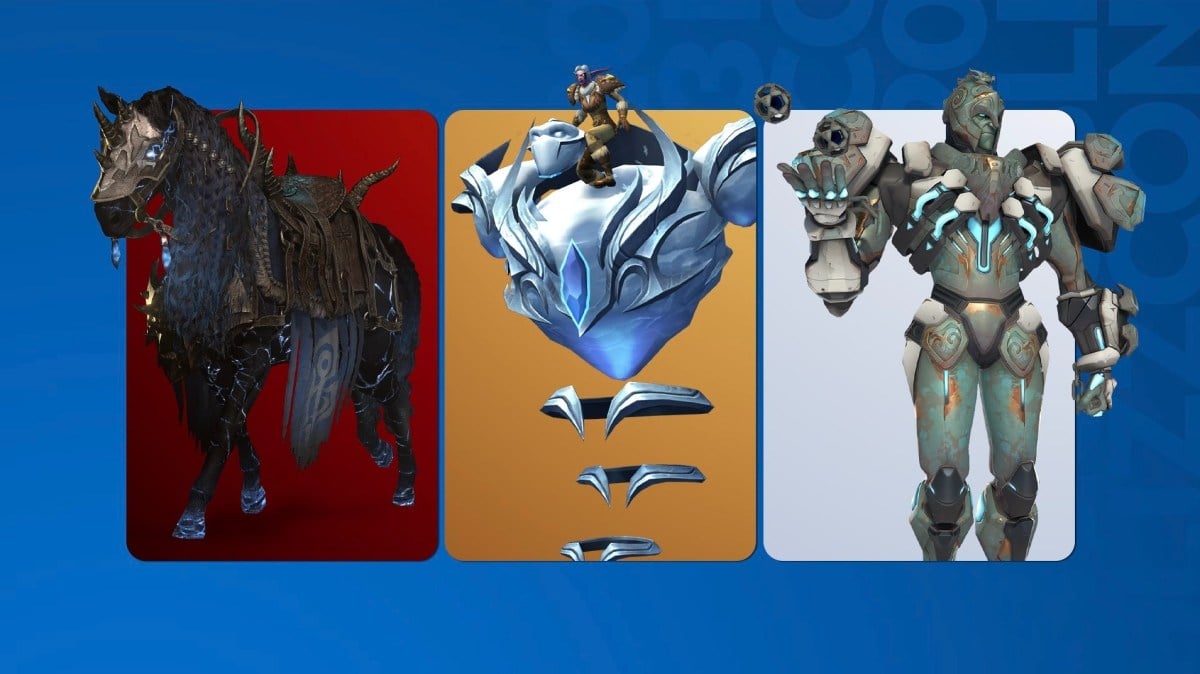 BlizzCon add showing mounts and skins