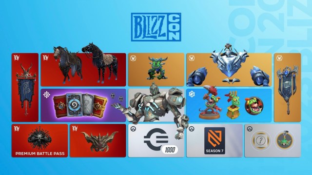 All the items included in the BlizzCon 2023 Legendary Pack