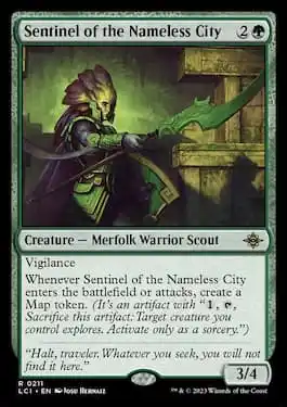 Sentinel of the Nameless City rare Merfolk from LCI
