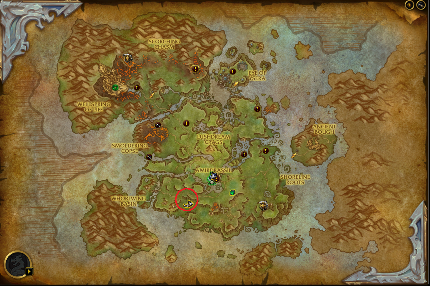 WoW Dragonflight: Where to find the Small Somnut treasure