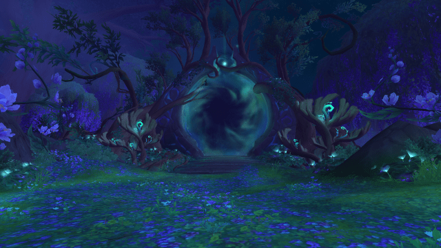 Green portal in Ohn'ahran Plains that takes you to the Emerald Dream in WoW.