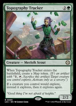 Merfolk scout casting magic spell from top of an Artifact