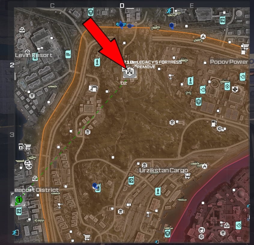 Where to find Legacy Fortress in MW3 Zombies