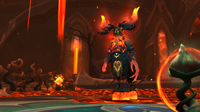Larodar Wow boss inside Amirdrassil, known as the Keeper of the Flame