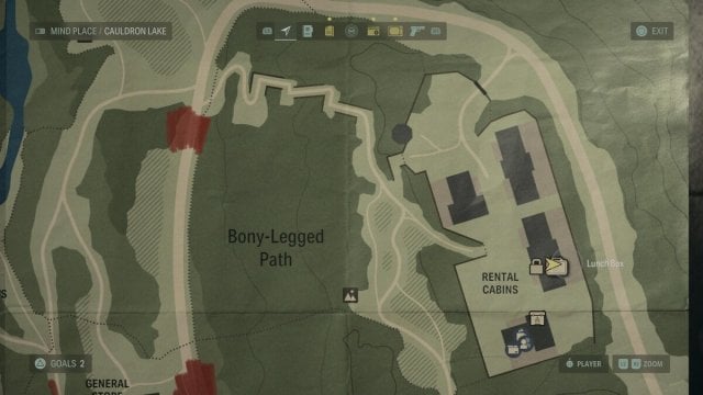 Alan Wake 2: Code Casey lunchbox location in rental cabins cauldron lake