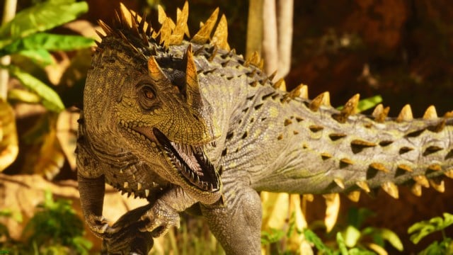 A Ceratosaurus shown in Ark: Survival Ascended.