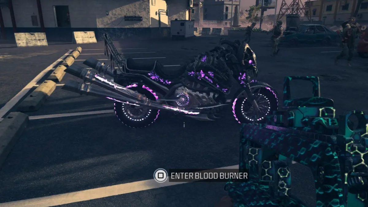 blood burner bike in cod mw3 zombies