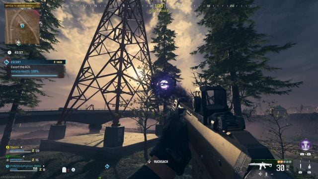 looking at harvester orb in cod mw3 zombies