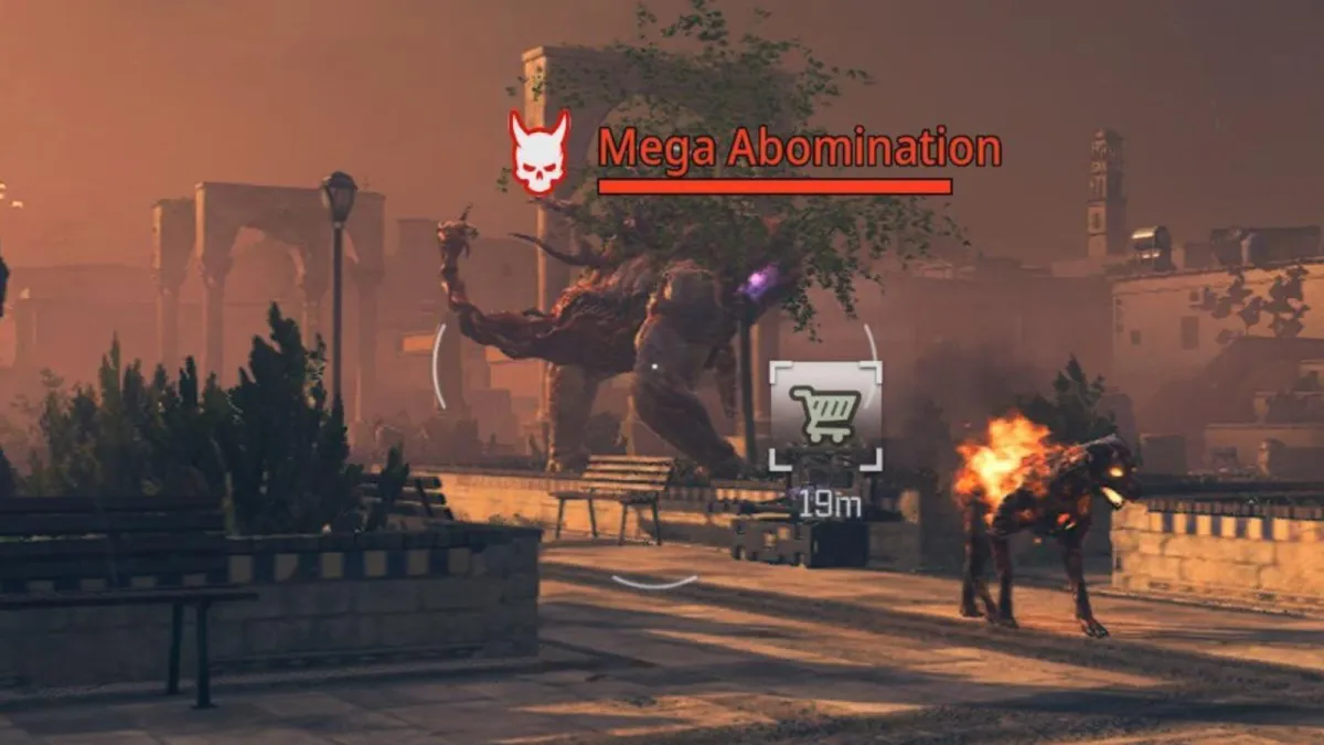 mega abomination walking about in cod mw3 zombies
