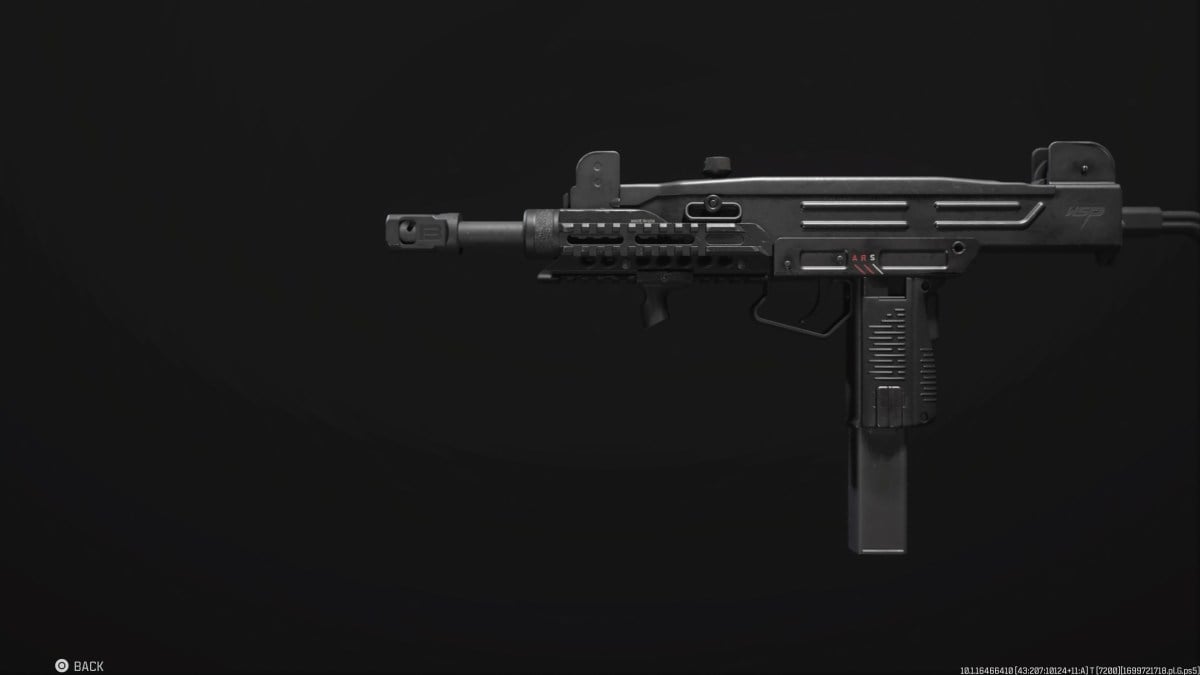 A screenshot of the WSP-9 SMG in MW3.