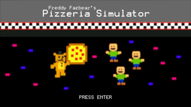 Freddy Fazbear's Pizzeria Simulator main menu