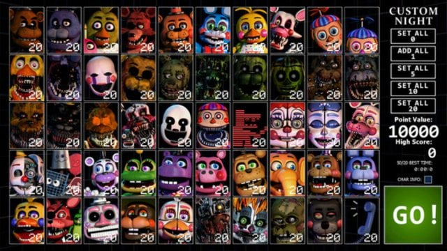 Ranking EVERY Animatronic in Five Nights at Freddy's (PART 1
