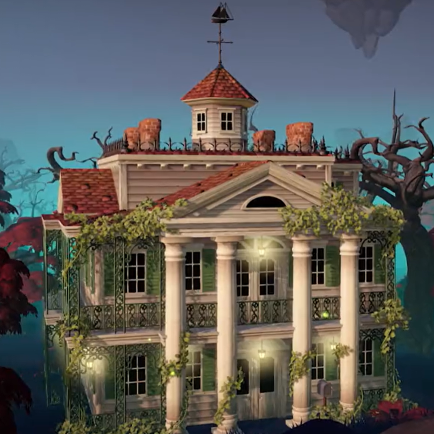 The Haunted Mansion in Disney Dreamlight Valley.